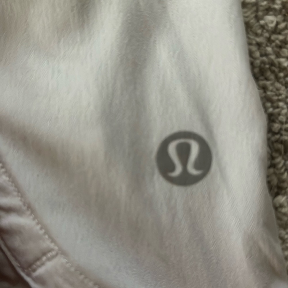 White Lulu Lemon Shorts